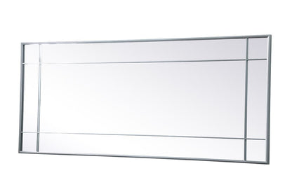 Elegant Furniture & Lighting - Viola French Panel Full Length Mirror 30x70 Inch In Silver - MR3FL3070SIL veiw 8