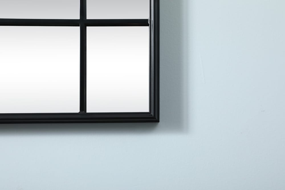 Elegant Furniture & Lighting - Viola French Panel Wall Mirror 30x40 Inch In Black - MR3A3040BLK veiw 4