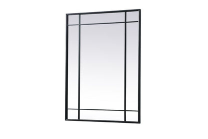 Elegant Furniture & Lighting - Viola French Panel Wall Mirror 30x40 Inch In Black - MR3A3040BLK veiw 6