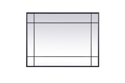 Elegant Furniture & Lighting - Viola French Panel Wall Mirror 30x40 Inch In Black - MR3A3040BLK veiw 7