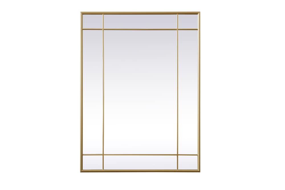 Elegant Furniture & Lighting - Viola French Panel Wall Mirror 30x40 Inch In Brass - MR3A3040BRA veiw 1