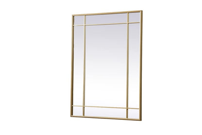 Elegant Furniture & Lighting - Viola French Panel Wall Mirror 30x40 Inch In Brass - MR3A3040BRA veiw 6
