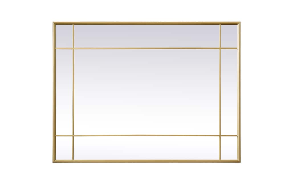 Elegant Furniture & Lighting - Viola French Panel Wall Mirror 30x40 Inch In Brass - MR3A3040BRA veiw 7