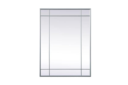 Elegant Furniture & Lighting - Viola French Panel Wall Mirror 30x40 Inch In Silver - MR3A3040SIL veiw 1