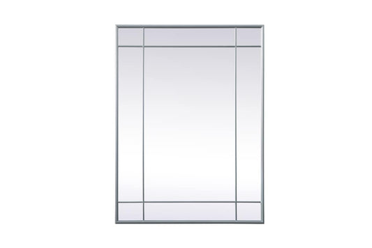 Elegant Furniture & Lighting - Viola French Panel Wall Mirror 30x40 Inch In Silver - MR3A3040SIL veiw 1