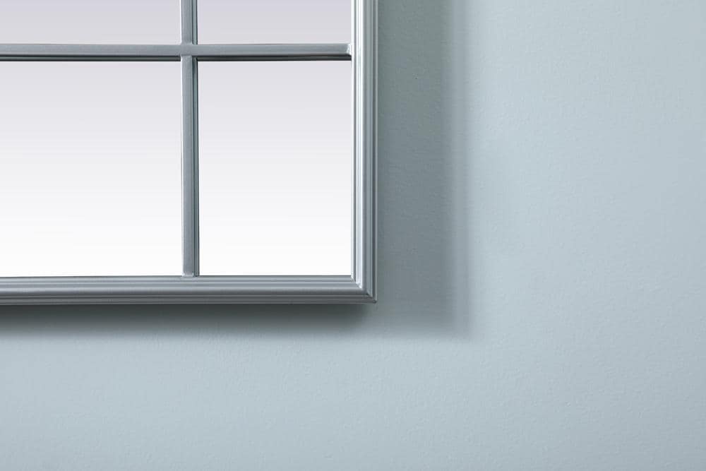 Elegant Furniture & Lighting - Viola French Panel Wall Mirror 30x40 Inch In Silver - MR3A3040SIL veiw 4
