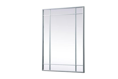 Elegant Furniture & Lighting - Viola French Panel Wall Mirror 30x40 Inch In Silver - MR3A3040SIL veiw 6