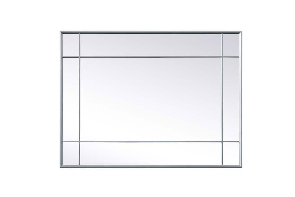 Elegant Furniture & Lighting - Viola French Panel Wall Mirror 30x40 Inch In Silver - MR3A3040SIL veiw 7