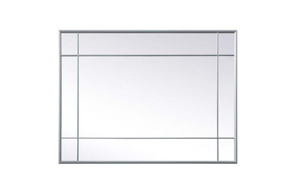 Elegant Furniture & Lighting - Viola French Panel Wall Mirror 30x40 Inch In Silver - MR3A3040SIL veiw 7