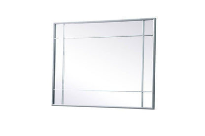 Elegant Furniture & Lighting - Viola French Panel Wall Mirror 30x40 Inch In Silver - MR3A3040SIL veiw 8