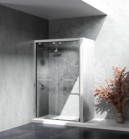 Elegant Furniture & Lighting - Warren Semi-frameless shower door 48 x 76 Polished Chrome - SD303-4876PCH veiw 4