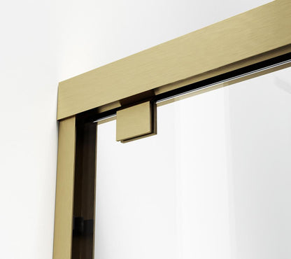 Elegant Furniture & Lighting - Warren Semi-frameless shower door 60 x 76 Brushed Gold - SD303-6076BGD veiw 8
