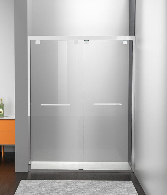 Elegant Furniture & Lighting - Warren Semi-frameless shower door 60 x 76 Polished Chrome - SD303-6076PCH veiw 1