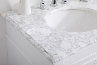 Elegant Furniture & Lighting - Wesley 30 inch Single Bathroom Vanity set in White - VF50030WH veiw 12