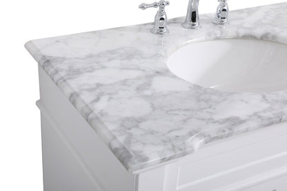 Elegant Furniture & Lighting - Wesley 36 inch Single Bathroom Vanity set in White - VF50036WH veiw 4