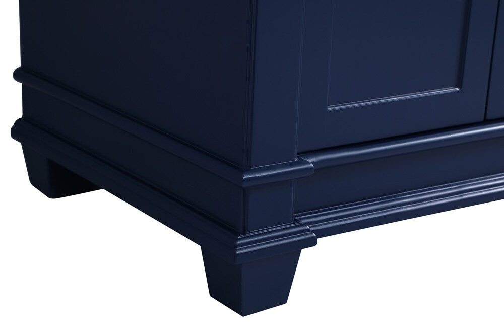 Elegant Furniture & Lighting - Wesley 42 inch Single Bathroom Vanity set in Blue - VF50042BL veiw 5