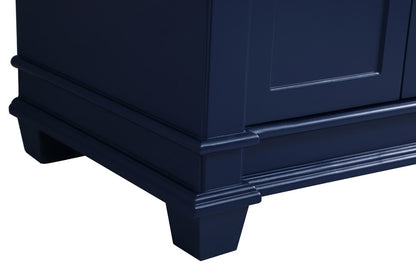 Elegant Furniture & Lighting - Wesley 42 inch Single Bathroom Vanity set in Blue - VF50042BL veiw 5