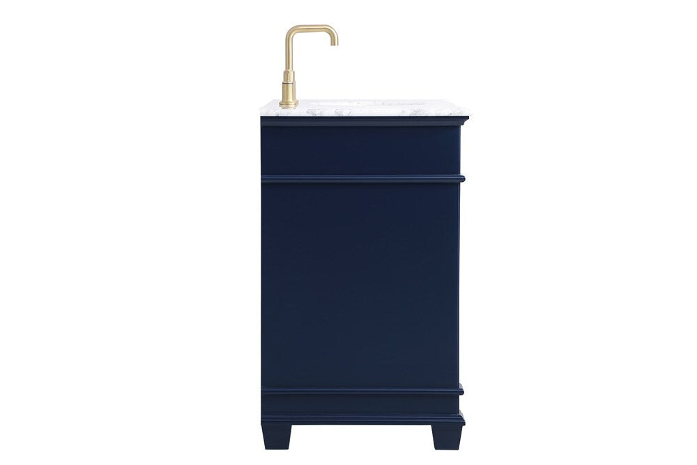 Elegant Furniture & Lighting - Wesley 42 inch Single Bathroom Vanity set in Blue - VF50042BL veiw 7