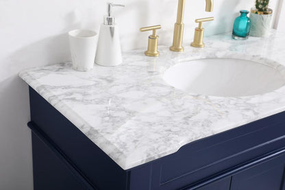 Elegant Furniture & Lighting - Wesley 42 inch Single Bathroom Vanity set in Blue - VF50042BL veiw 12