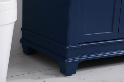 Elegant Furniture & Lighting - Wesley 42 inch Single Bathroom Vanity set in Blue - VF50042BL veiw 13