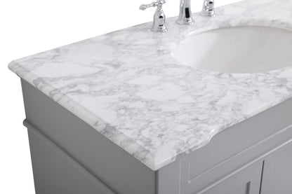 Elegant Furniture & Lighting - Wesley 42 inch Single Bathroom Vanity set in Grey - VF50042GR veiw 4