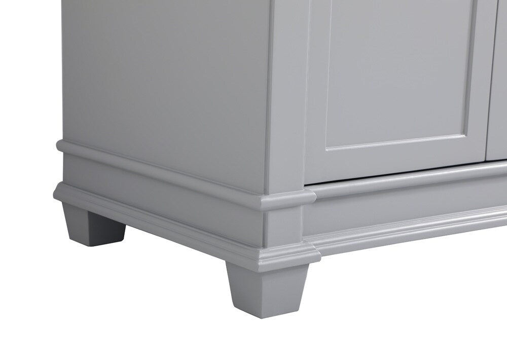 Elegant Furniture & Lighting - Wesley 42 inch Single Bathroom Vanity set in Grey - VF50042GR veiw 5