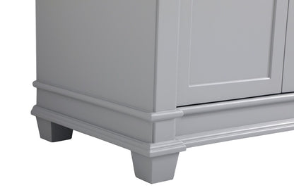 Elegant Furniture & Lighting - Wesley 42 inch Single Bathroom Vanity set in Grey - VF50042GR veiw 5