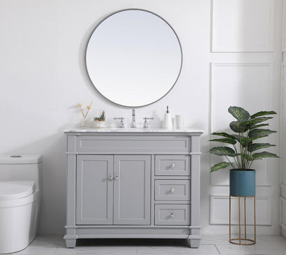 Elegant Furniture & Lighting - Wesley 42 inch Single Bathroom Vanity set in Grey - VF50042GR veiw 11