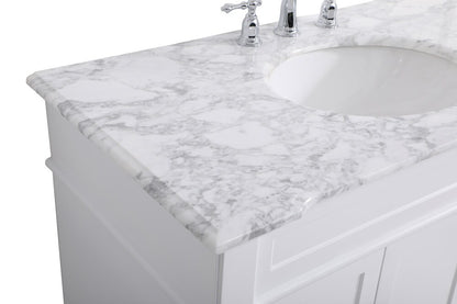 Elegant Furniture & Lighting - Wesley 42 inch Single Bathroom Vanity set in White - VF50042WH veiw 4