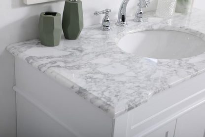 Elegant Furniture & Lighting - Wesley 42 inch Single Bathroom Vanity set in White - VF50042WH veiw 12