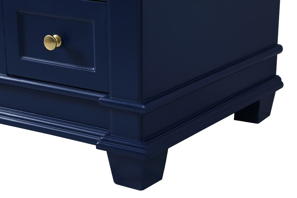 Elegant Furniture & Lighting - Wesley 48 inch Single Bathroom Vanity set in Blue - VF50048BL veiw 5