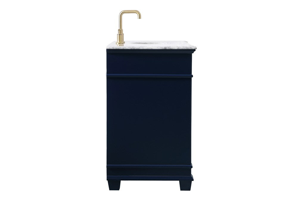 Elegant Furniture & Lighting - Wesley 48 inch Single Bathroom Vanity set in Blue - VF50048BL veiw 7