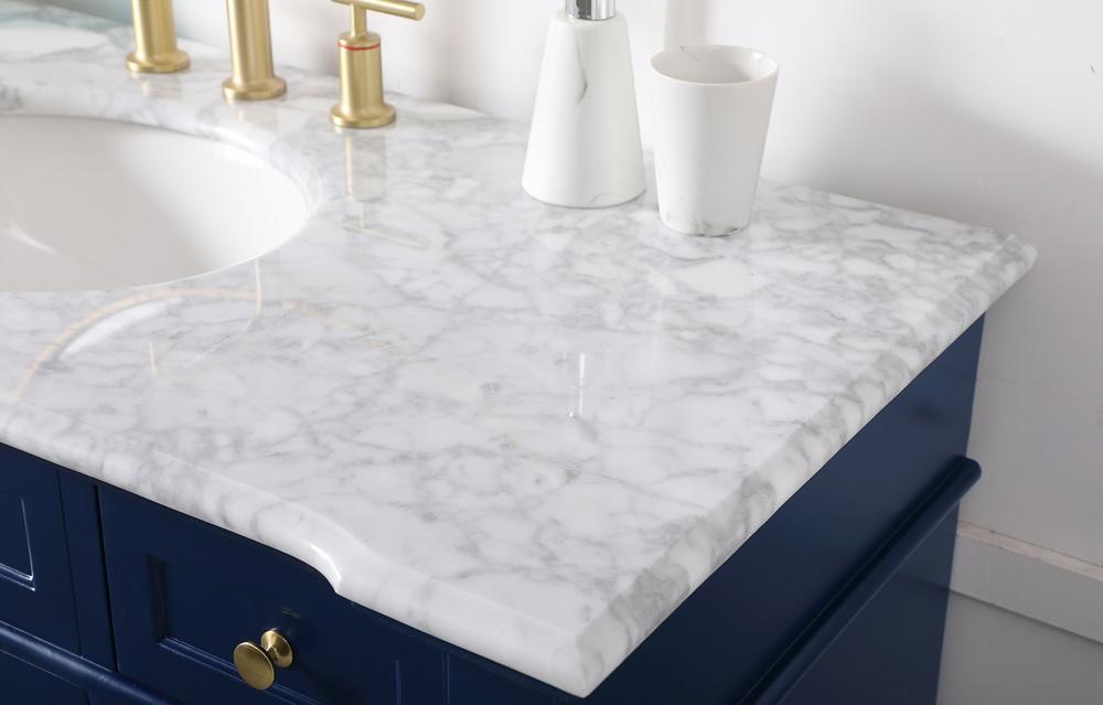 Elegant Furniture & Lighting - Wesley 48 inch Single Bathroom Vanity set in Blue - VF50048BL veiw 12