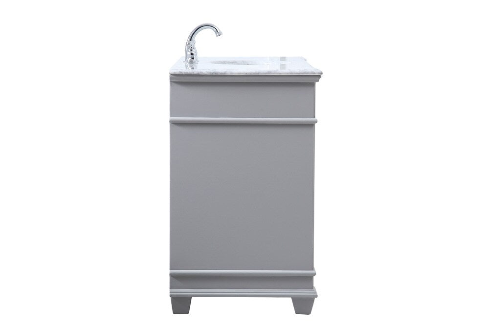 Elegant Furniture & Lighting - Wesley 48 inch Single Bathroom Vanity set in Grey - VF50048GR veiw 7
