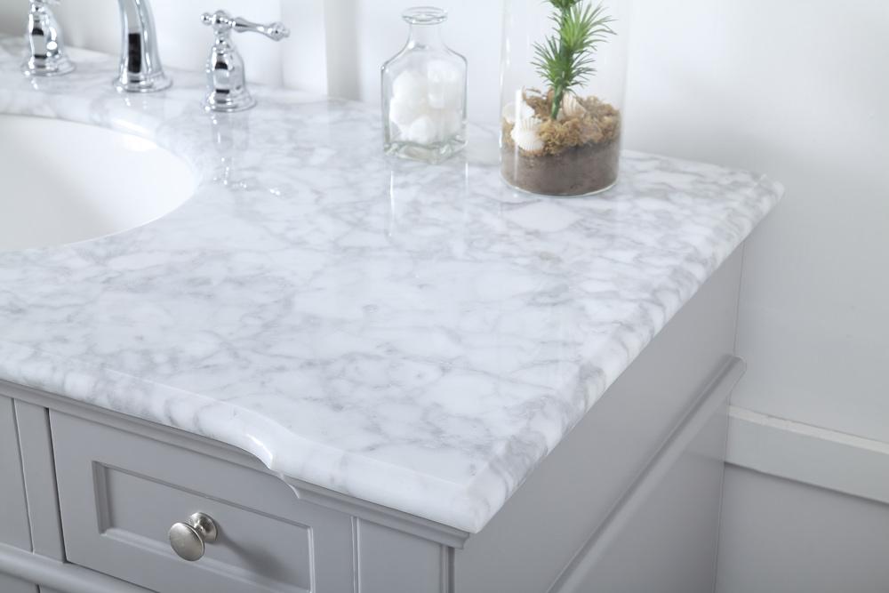 Elegant Furniture & Lighting - Wesley 48 inch Single Bathroom Vanity set in Grey - VF50048GR veiw 12