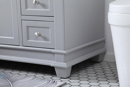 Elegant Furniture & Lighting - Wesley 48 inch Single Bathroom Vanity set in Grey - VF50048GR veiw 13