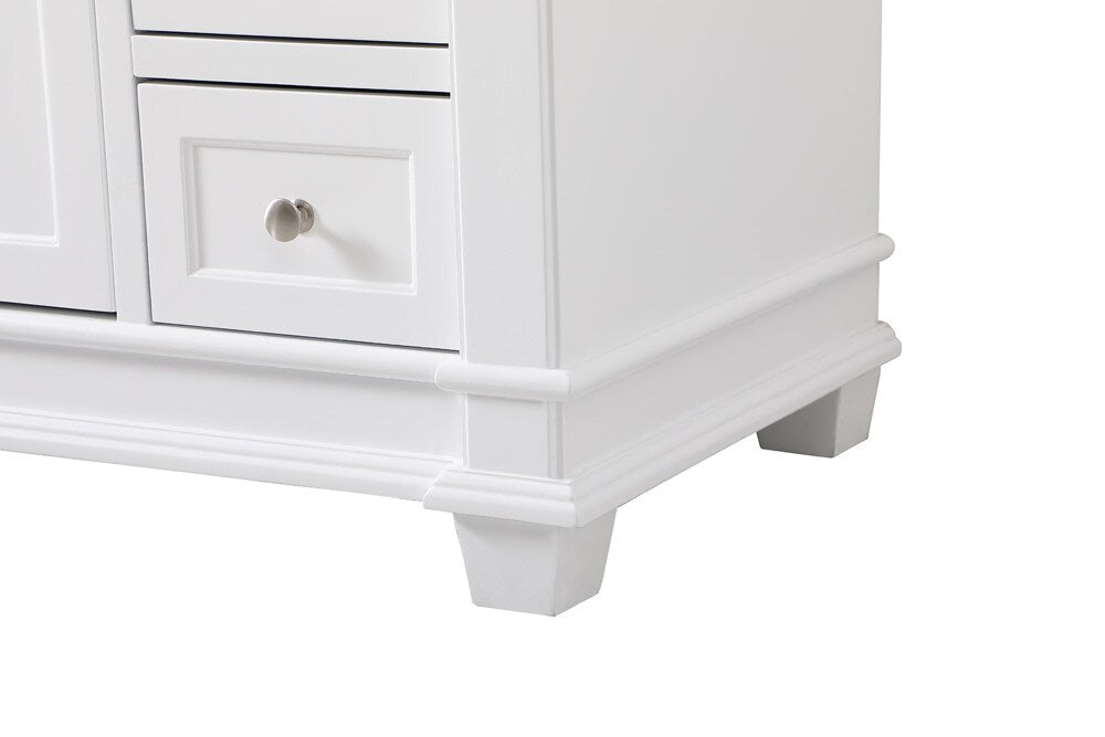 Elegant Furniture & Lighting - Wesley 48 inch Single Bathroom Vanity set in White - VF50048WH veiw 5