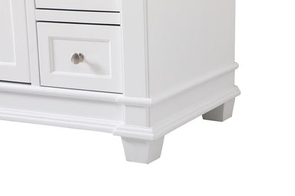 Elegant Furniture & Lighting - Wesley 48 inch Single Bathroom Vanity set in White - VF50048WH veiw 5