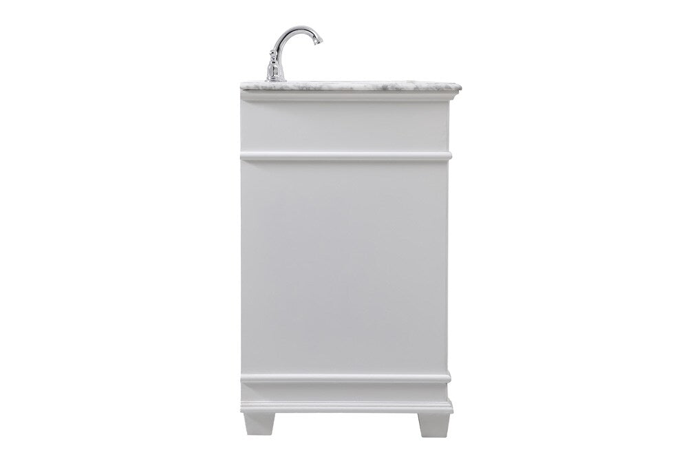 Elegant Furniture & Lighting - Wesley 48 inch Single Bathroom Vanity set in White - VF50048WH veiw 7