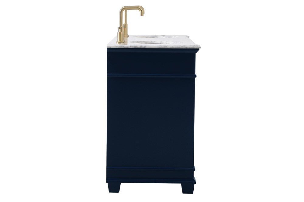 Elegant Furniture & Lighting - Wesley 60 inch Double Bathroom Vanity set in Blue - VF50060DBL veiw 7