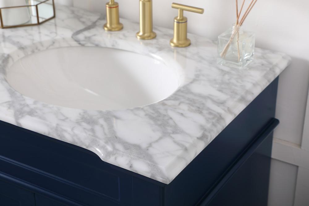 Elegant Furniture & Lighting - Wesley 60 inch Double Bathroom Vanity set in Blue - VF50060DBL veiw 12