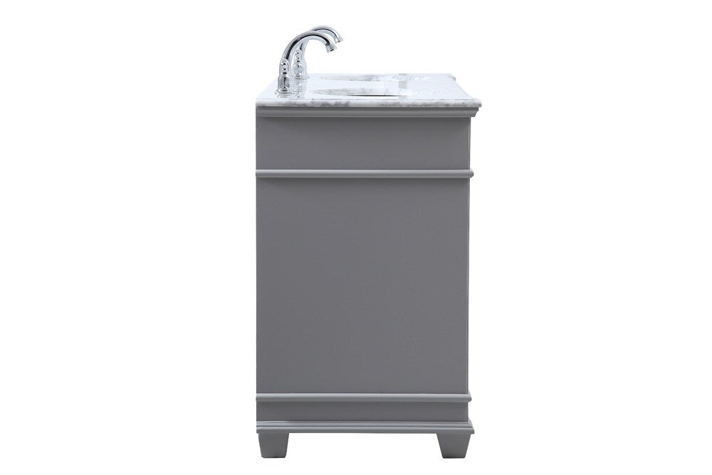 Elegant Furniture & Lighting - Wesley 60 inch Double Bathroom Vanity set in Grey - VF50060DGR veiw 7