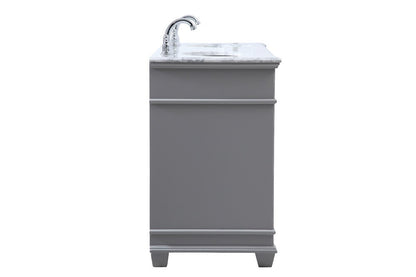 Elegant Furniture & Lighting - Wesley 60 inch Double Bathroom Vanity set in Grey - VF50060DGR veiw 7