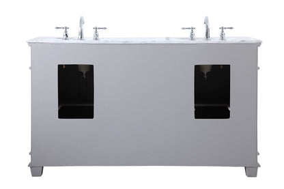 Elegant Furniture & Lighting - Wesley 60 inch Double Bathroom Vanity set in Grey - VF50060DGR veiw 8
