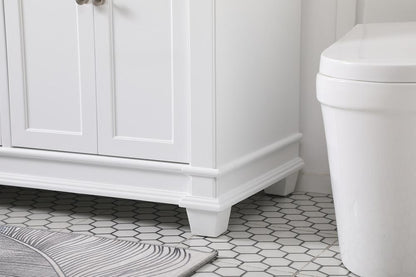 Elegant Furniture & Lighting - Wesley 60 inch Double Bathroom Vanity set in White - VF50060DWH veiw 13