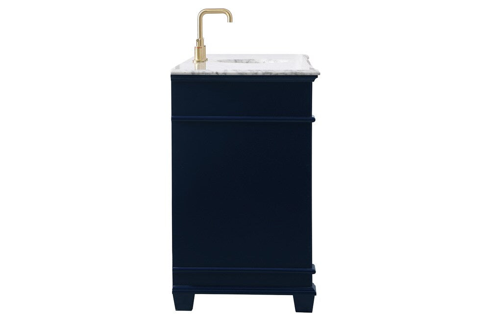 Elegant Furniture & Lighting - Wesley 60 inch Single Bathroom Vanity set in Blue - VF50060BL veiw 7