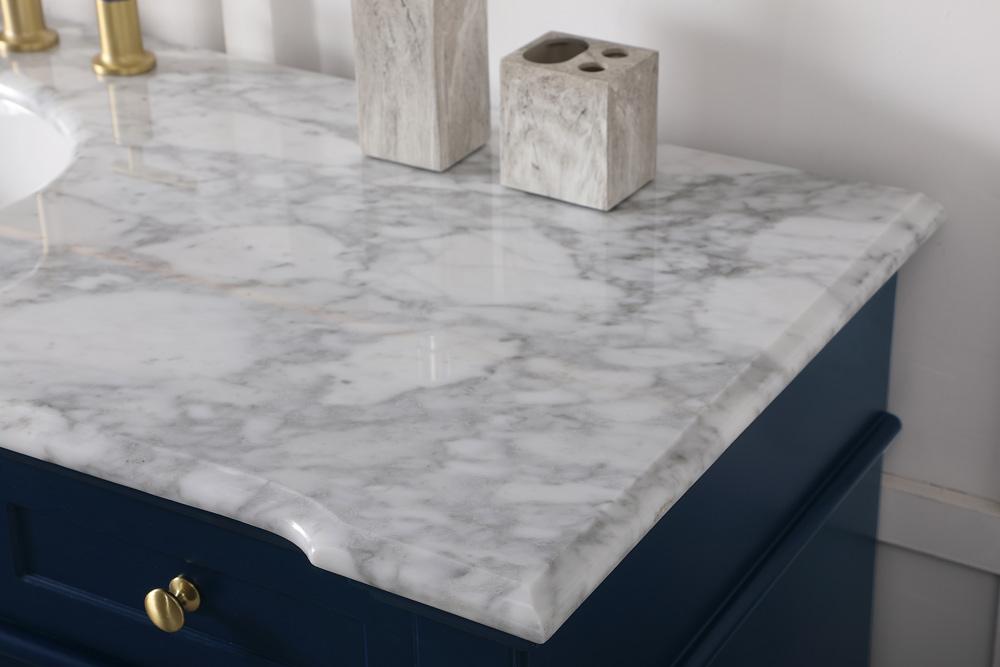 Elegant Furniture & Lighting - Wesley 60 inch Single Bathroom Vanity set in Blue - VF50060BL veiw 12
