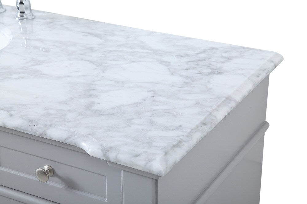 Elegant Furniture & Lighting - Wesley 60 inch Single Bathroom Vanity set in Grey - VF50060GR veiw 4