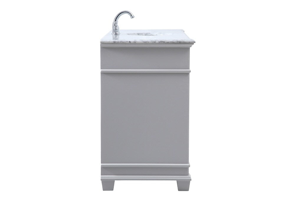 Elegant Furniture & Lighting - Wesley 60 inch Single Bathroom Vanity set in Grey - VF50060GR veiw 7