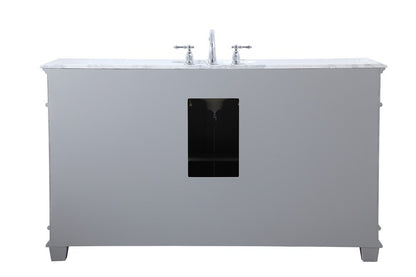 Elegant Furniture & Lighting - Wesley 60 inch Single Bathroom Vanity set in Grey - VF50060GR veiw 8